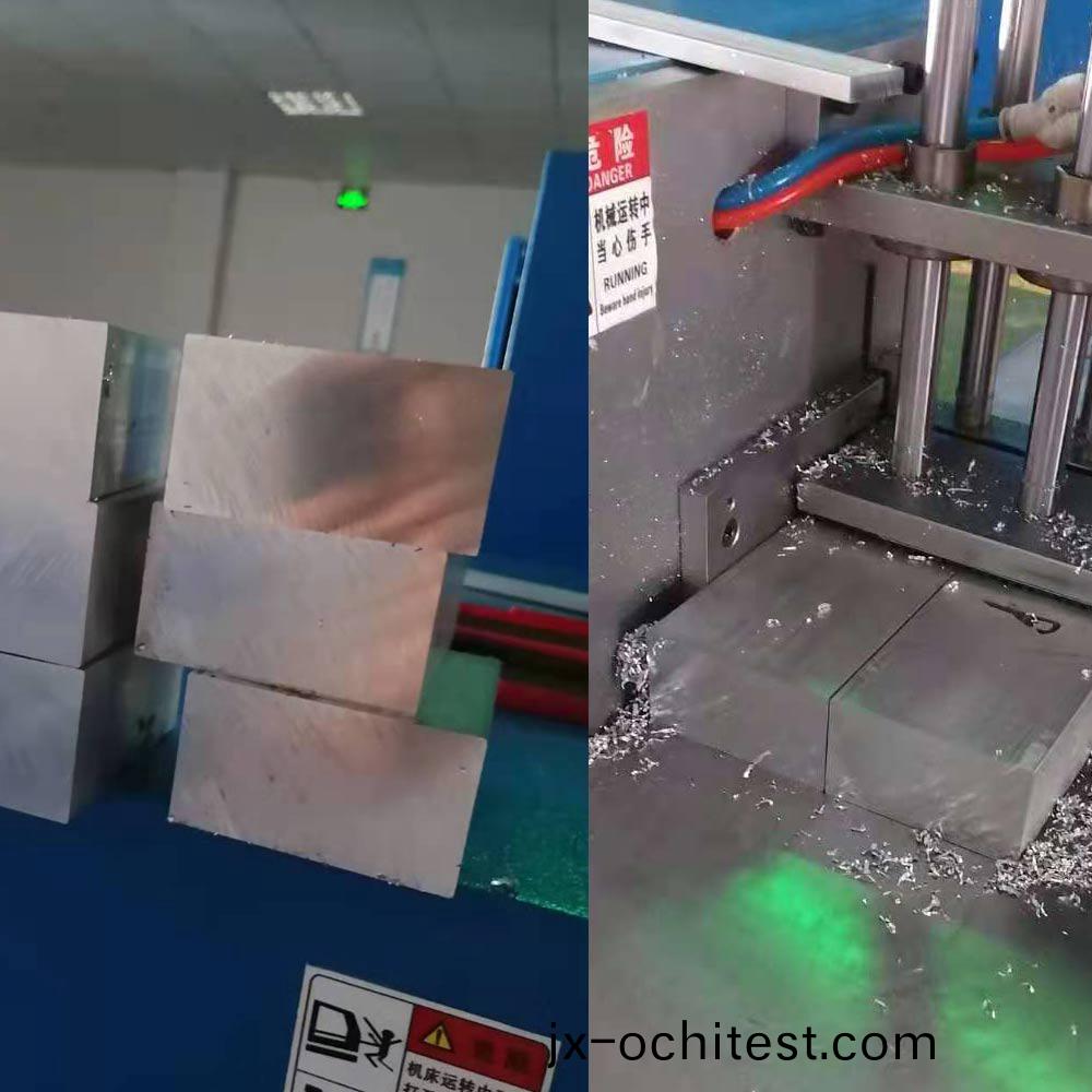 【無錫】用(yong)上(shang)半(ban)自動切(qie)鋁機SDY-B400L對(dui)比(bi)帶(dai)鋸牀(chuang)提(ti)高(gao)傚(xiao)率(lv)，提(ti)高(gao)産(chan)品光(guang)潔(jie)麵