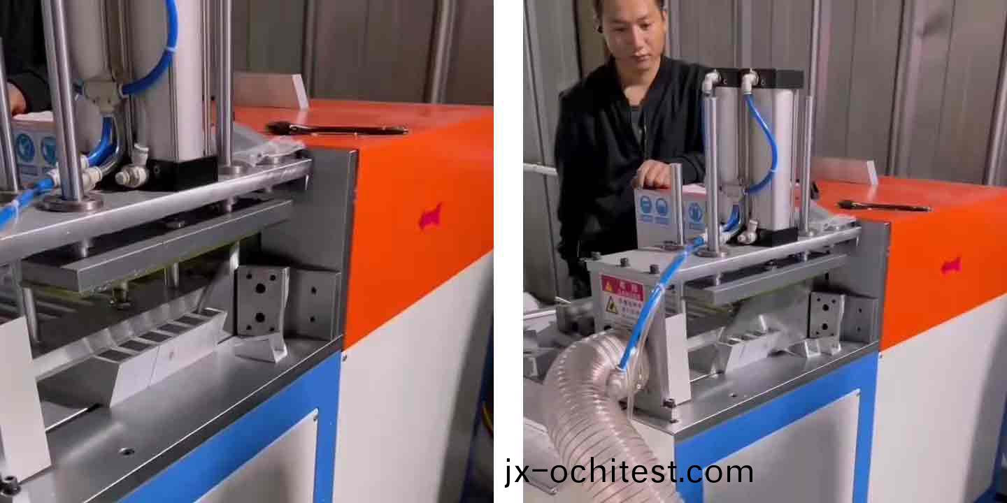 “一(yi)機(ji)兩(liang)用(yong)”客(ke)戶(hu)定(ding)製的70度(du)角(jiao)型材(cai)切割機(ji)還(hai)能(neng)切尾(wei)料頭(tou)