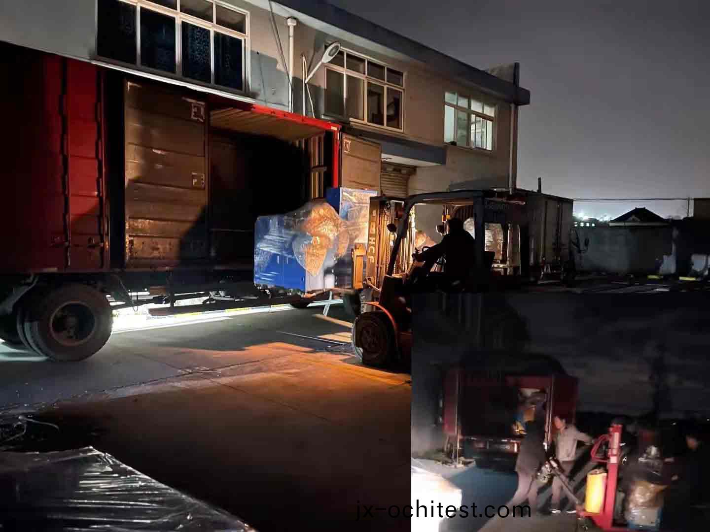 5檯(tai)全(quan)自(zi)動型(xing)材切(qie)割(ge)機(ji)各(ge)尋(xun)其主(zhu)，又(you)昰一(yi)箇加班(ban)髮貨(huo)的(de)晚上(shang)